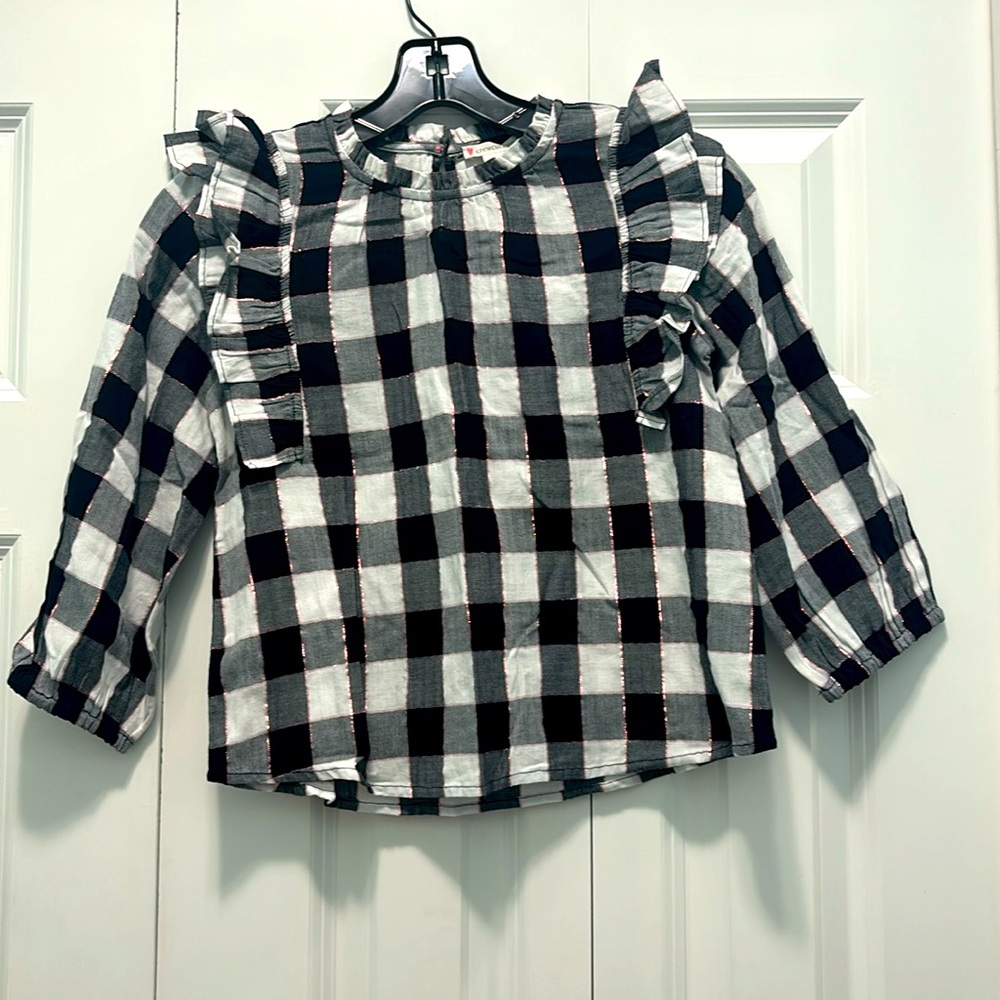 Crewcuts plaid shirt size:10(girls)